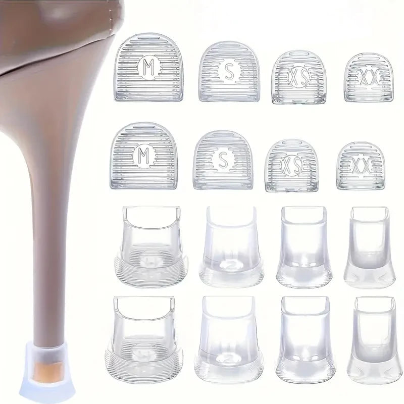 1PAIR Silicone High Heel Protectors Stoppers Latin Stiletto Dancing Covers Antislip High Heeler Bridal Wedding Shoes Accessories