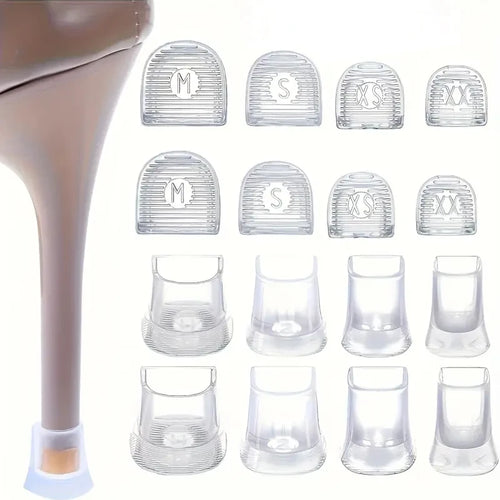 1PAIR Silicone High Heel Protectors Stoppers Latin Stiletto Dancing Covers Antislip High Heeler Bridal Wedding Shoes Accessories