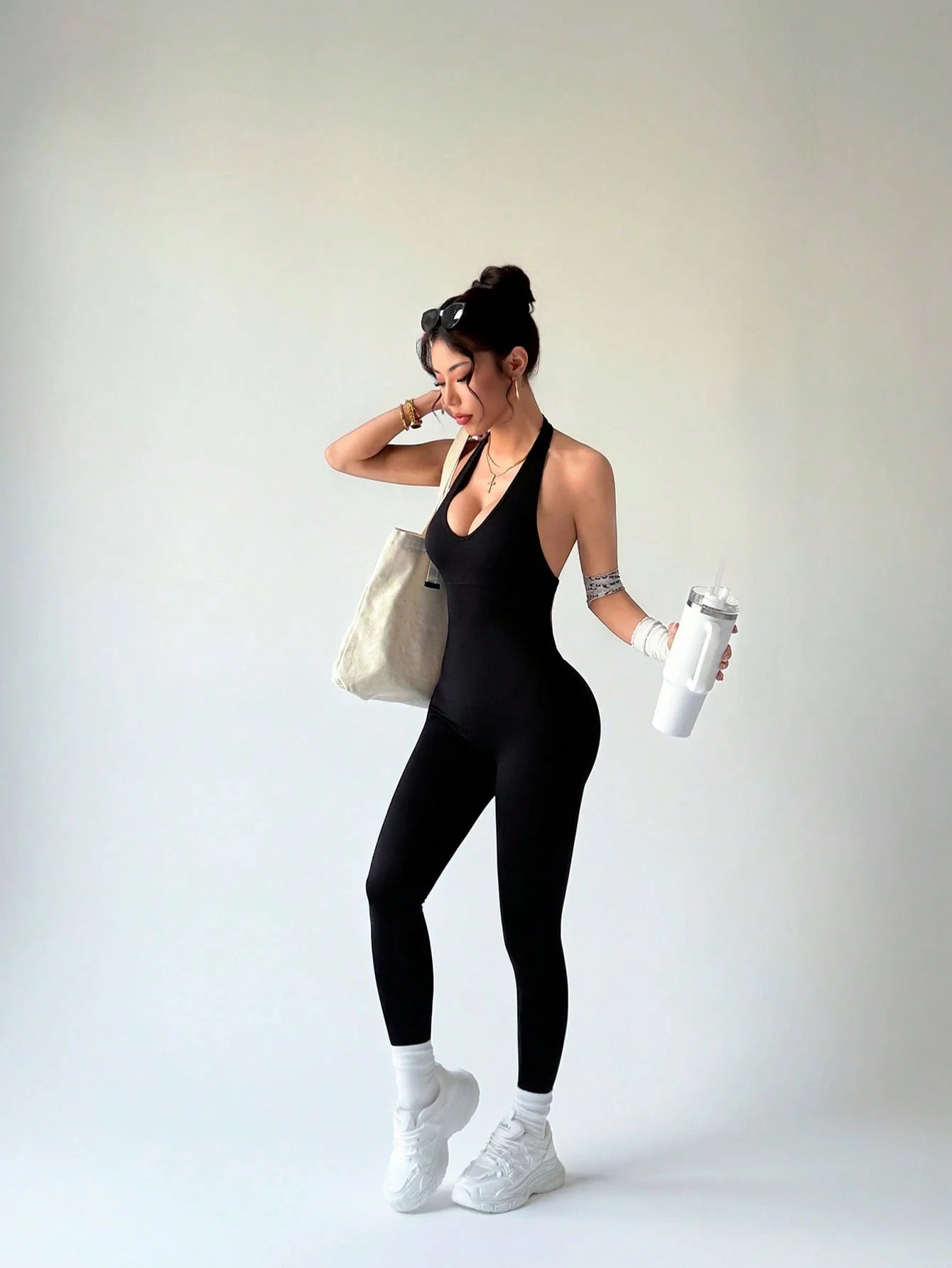 One-Piece Yoga Jumpsuit Skinny Short Sportswear Woman Gym Clothing Workout Clothes Fitness Stretch Bodysuit For Women tracksuit