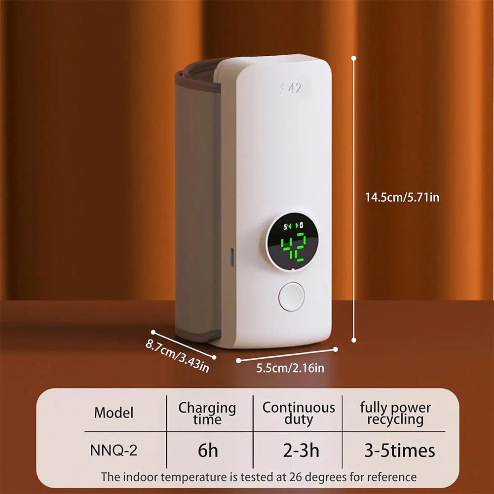 Portable Bottle Warmer Rechargeable Cordless Milk Warmer with Temperature Control Baby Bottle Warmer for Feeding Accessory