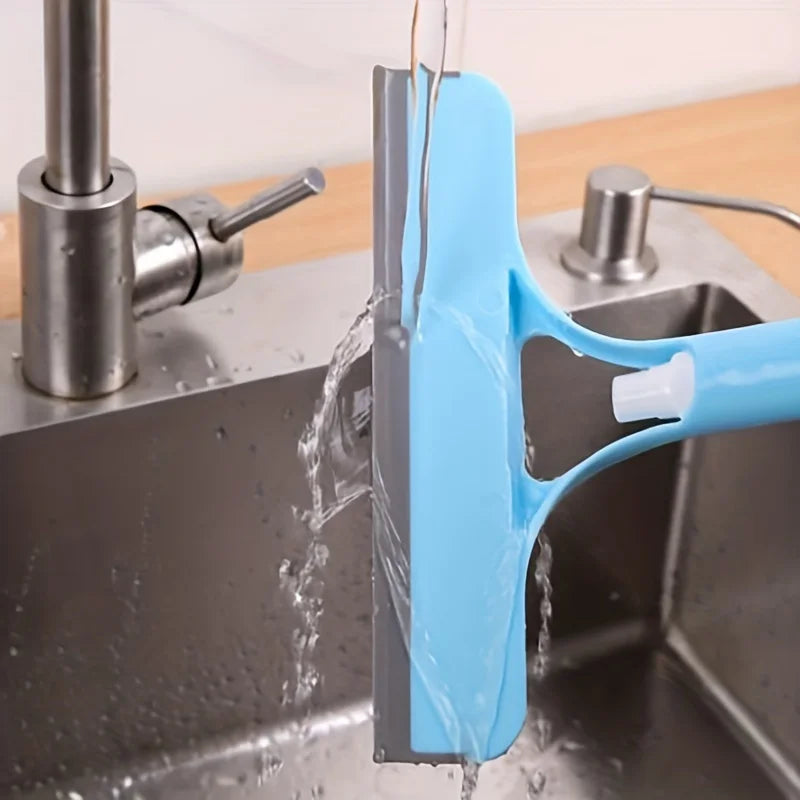 3 In 1 Multi-Purpose Glass Wiper With Scraper And Spray For Spraying  Car Windshield Mirror Cleaning Tools For Washing And Scrap