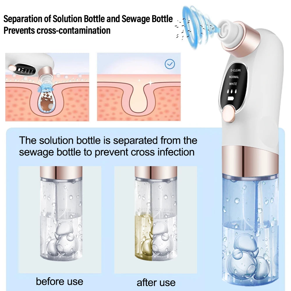 Blackhead Remover Pore Vacuum Cleaner Multifunctional Cleaning Instrument Small Bubble Facial Cleasing Machine Beauty Device