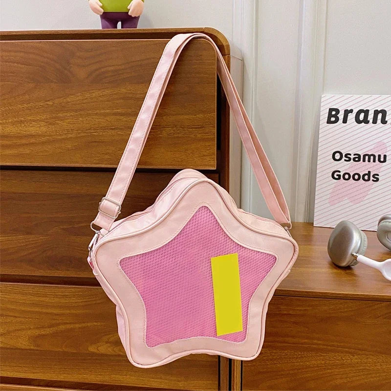 Creative Women's Ita Bag,original Cute Kawaii Ita Backpack,apple Five Pointed Star Street Fashion Harajuku Girl Crossbody Bag