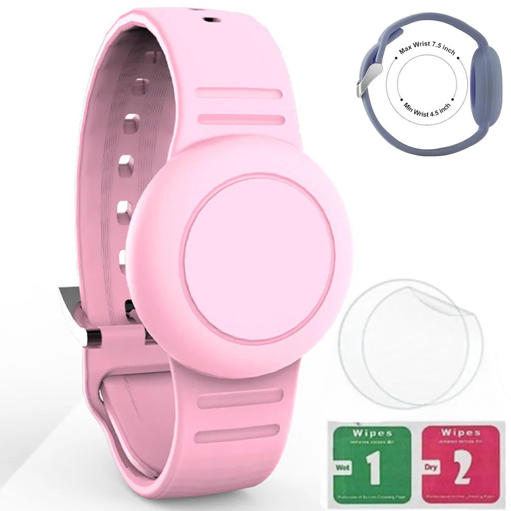 Waterproof Airtag Bracelet for Kids Soft Nylon Hidden Air Tag Wristband Full Cover Lightweight  Band for Toddler Child