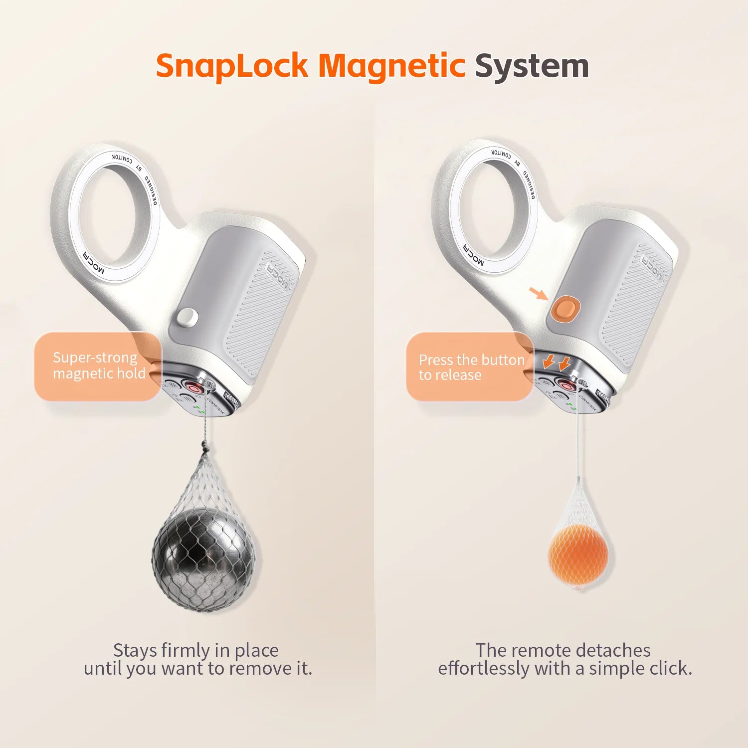 COMITOK MOCA iPhone Wireless Selfie Booster, with Focus Lock/DSLR Shutter,Rechargeable Remote Control+Optional Mirror/Fill Light