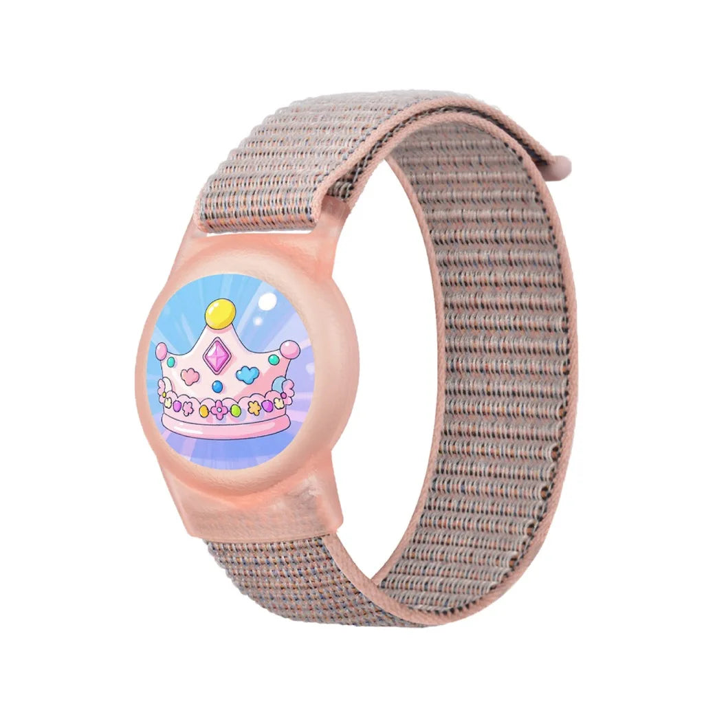 Waterproof Airtag Bracelet for Kids Soft Nylon Hidden Air Tag Wristband Full Cover Lightweight  Band for Toddler Child