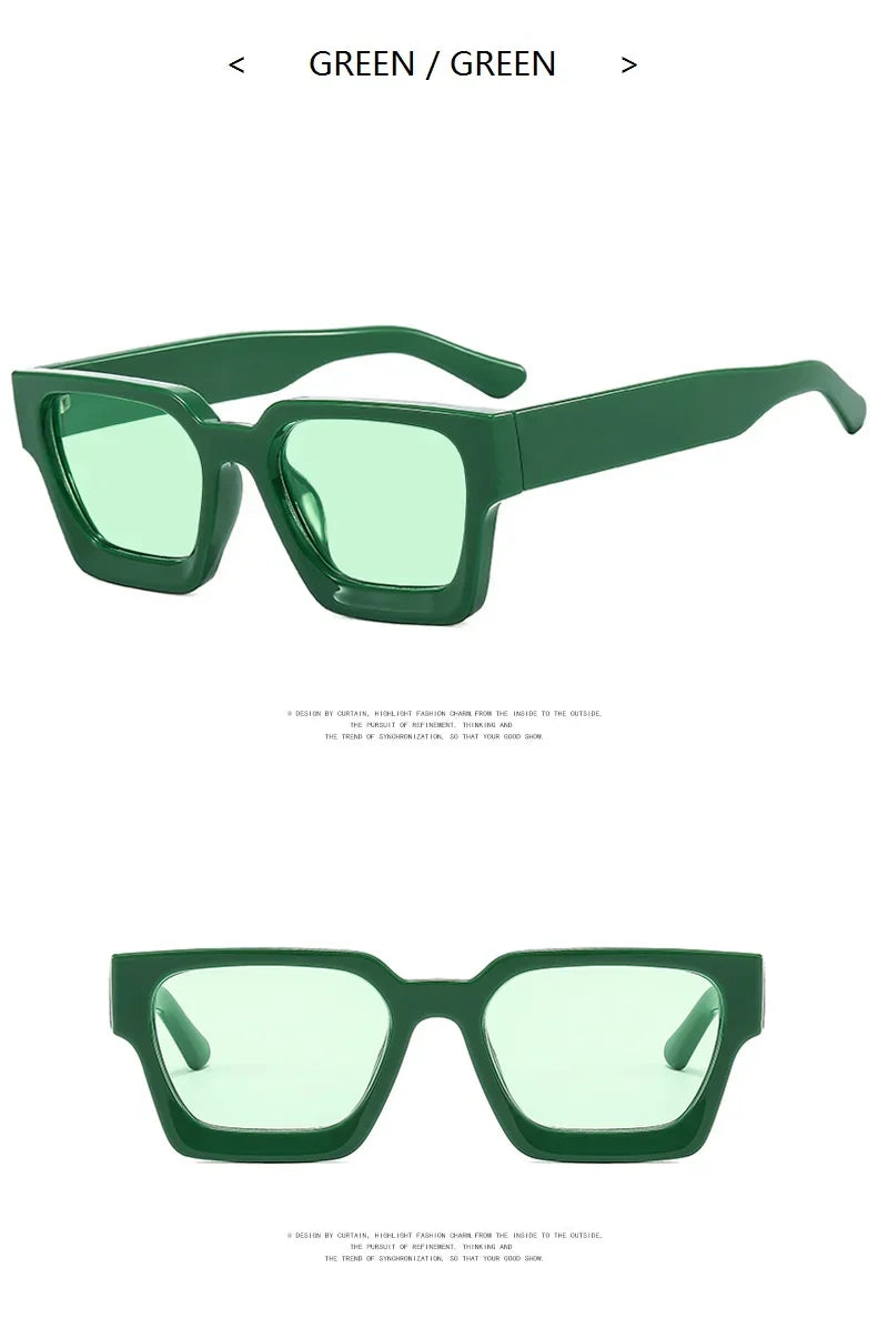 Square Vintage Sunglasses Men Women Fashion Punk Retro Brand Designer Sunglasses Driving Sun Glasses Male UV400 Goggles Shades