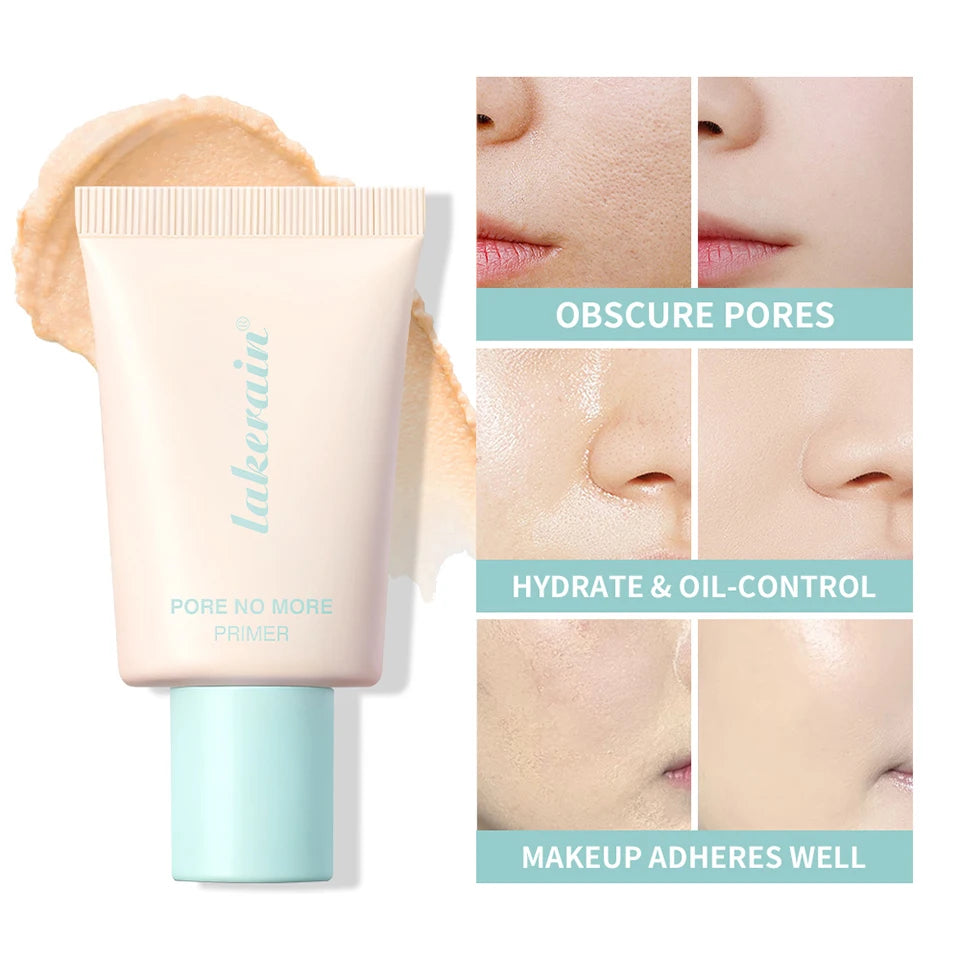 Pore No More Primer Base Makeup Matte Finish Primer Water & Sweat Resistant Long Lasting Oil Control won't cause acne Cosmetics