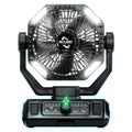 coldSky 20000mAh Battery Camping Fan with LED Lantern 8 Speed Desk Fan Portable Outdoor Fan Teny Picnic Fishing Travel Jobsite