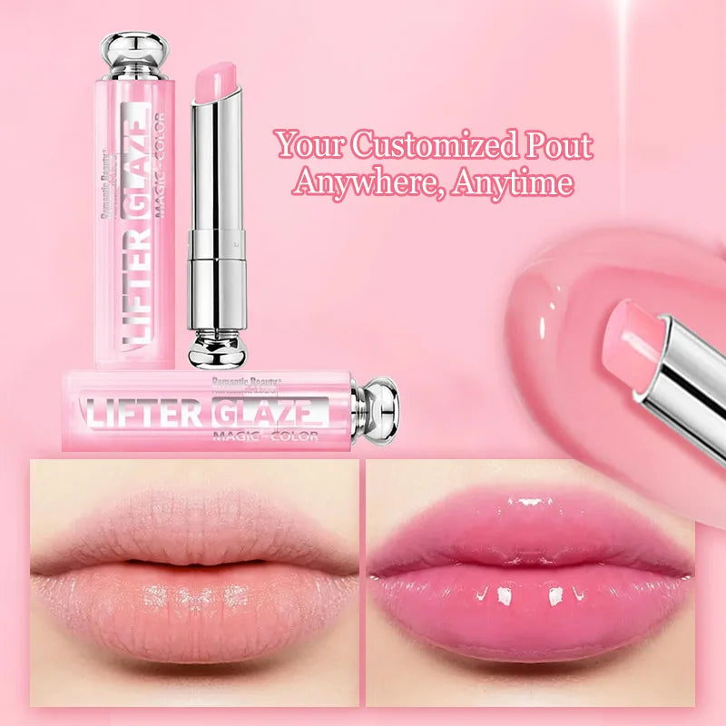 Color-Changing Lip Gloss - Hydrating & Non-Greasy Tinted Lip Oil, Mirror Shine & Plumping Effect, Moisturizing Reviving Lip Care