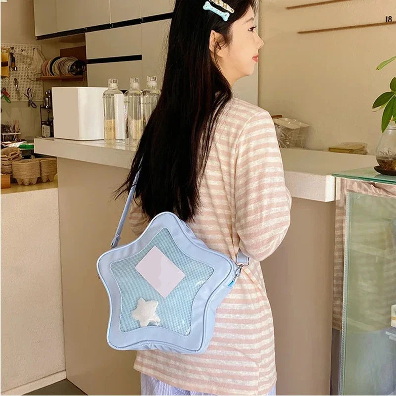 Creative Women's Ita Bag,original Cute Kawaii Ita Backpack,apple Five Pointed Star Street Fashion Harajuku Girl Crossbody Bag