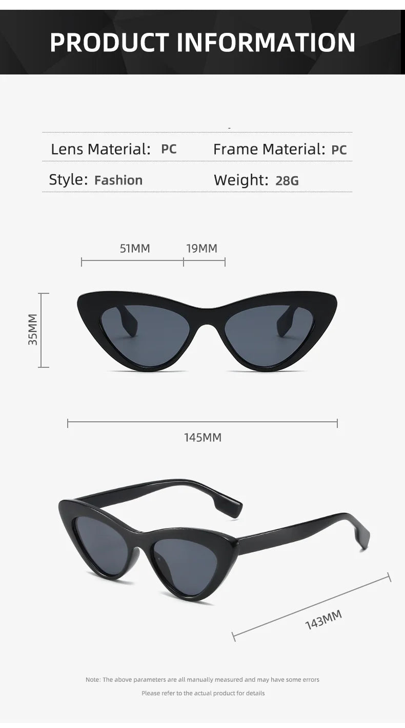 New Fashion Cat Eye Sunglasses Women Vintage Shades Brand Designer Gafas Luxury Sun Glasses UV400 Eyewear Oculos