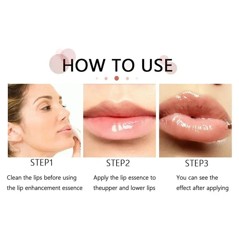 Lip Plumper Oil Serum Instant Long Lasting Volumising Essence Oil Repair Lip Fine Lines Increases Elasticity Sexy Lip Balm New