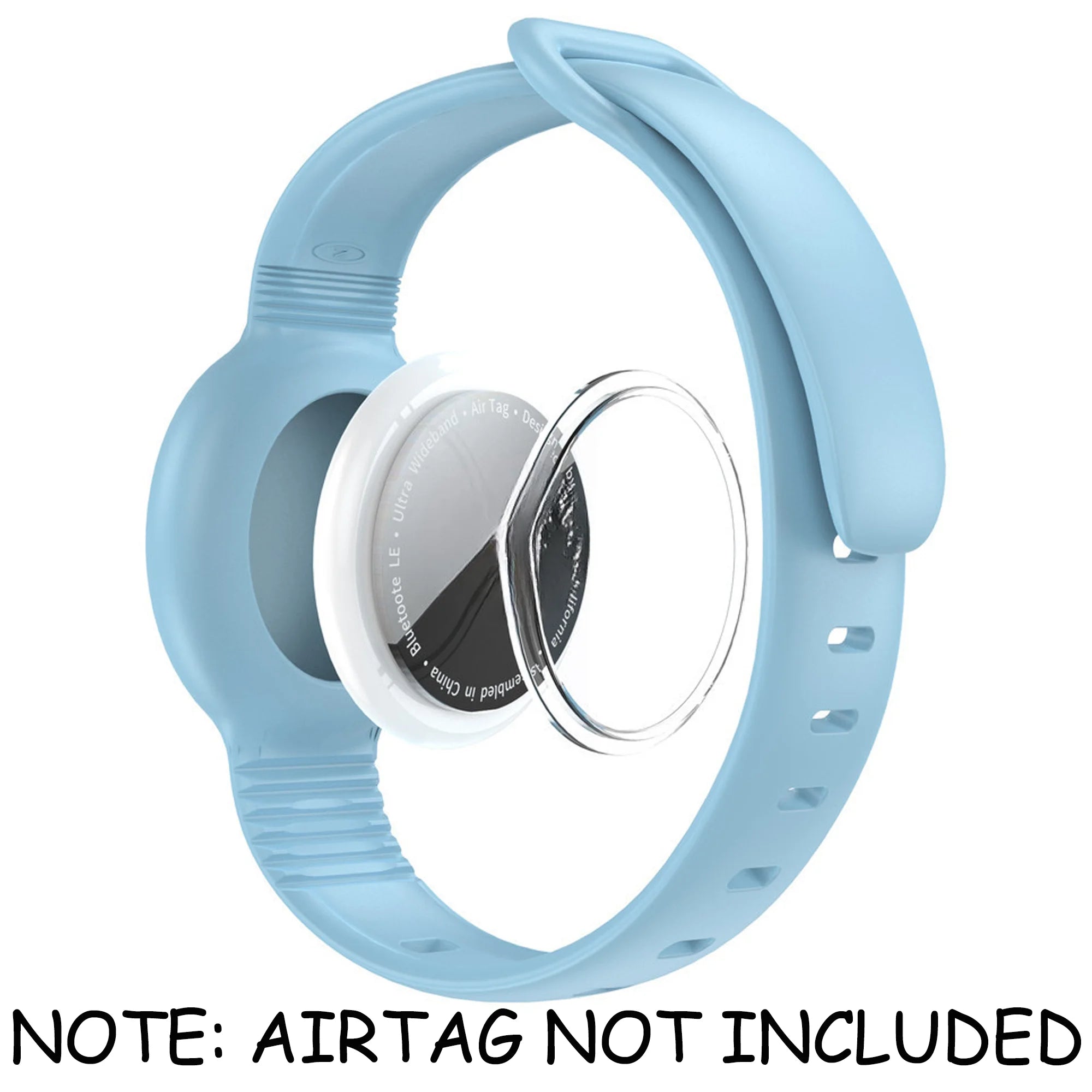 Waterproof Airtag Bracelet for Kids Soft Nylon Hidden Air Tag Wristband Full Cover Lightweight  Band for Toddler Child
