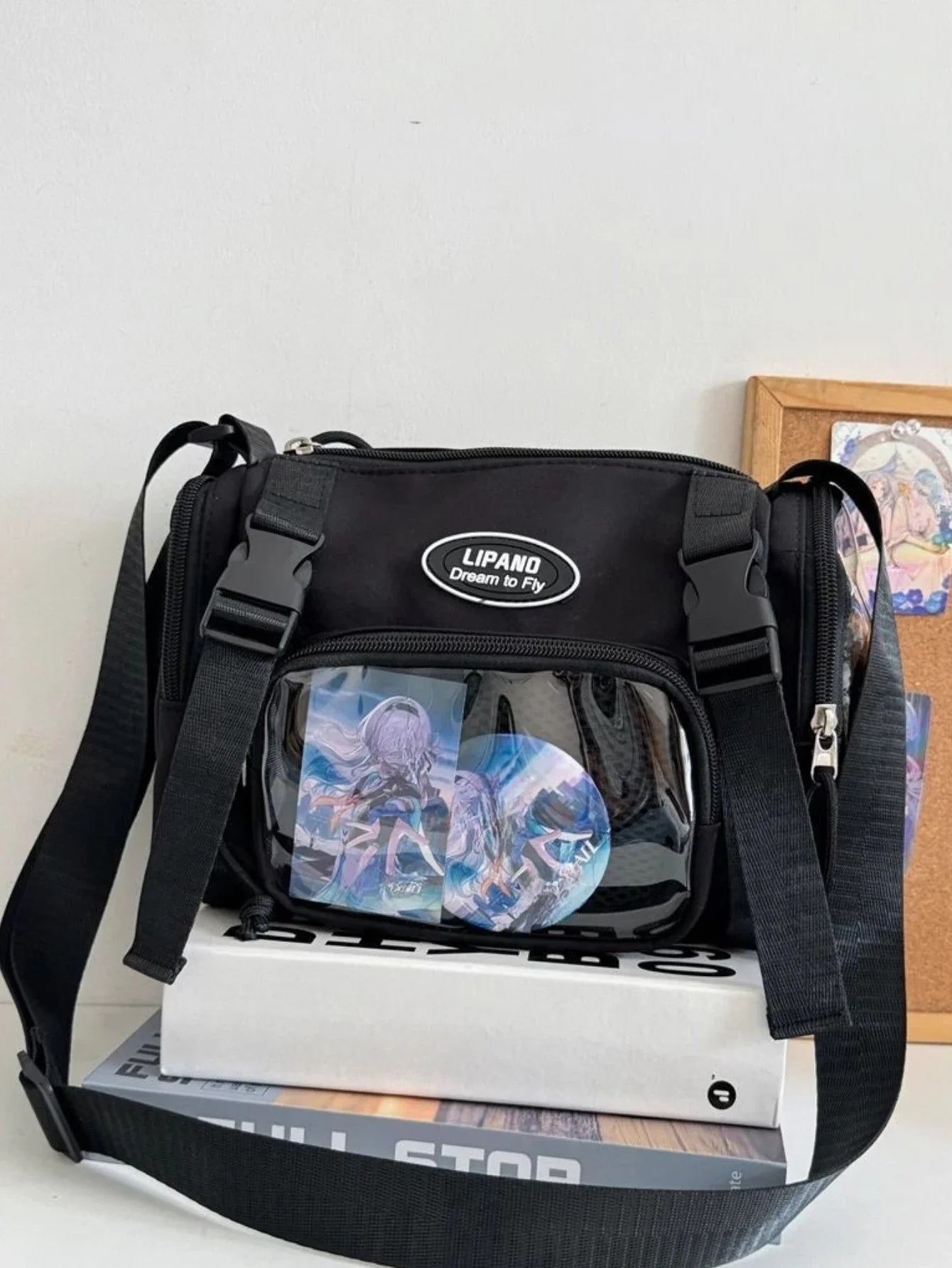 Y2K Fashion Clear Transparent Crossbody Bag Women Multipocket Itabag Summer Bucket Shoulder Bag for Students