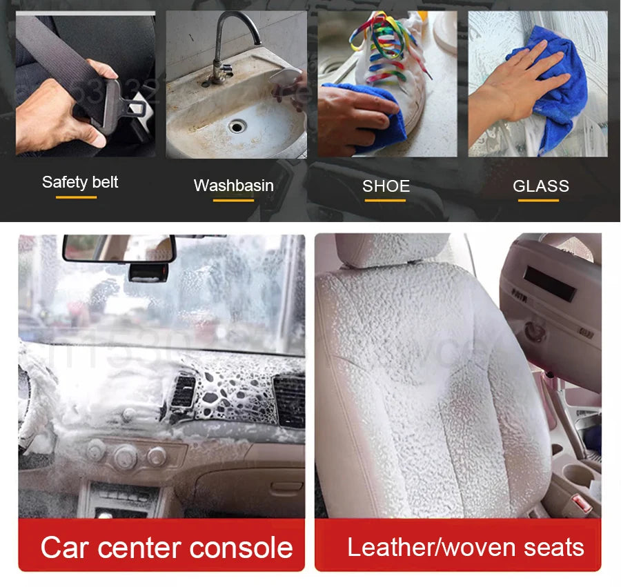 Multi-Purpose Foam Cleaner Rust Remover Cleaning Car House Seat Car Interior Accessories Home Kitchen Cleaning Foam Spray