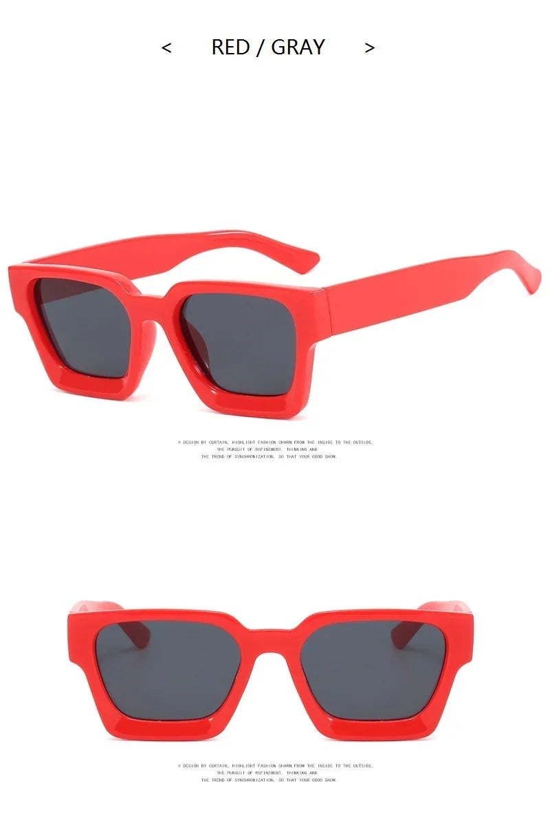 Square Vintage Sunglasses Men Women Fashion Punk Retro Brand Designer Sunglasses Driving Sun Glasses Male UV400 Goggles Shades
