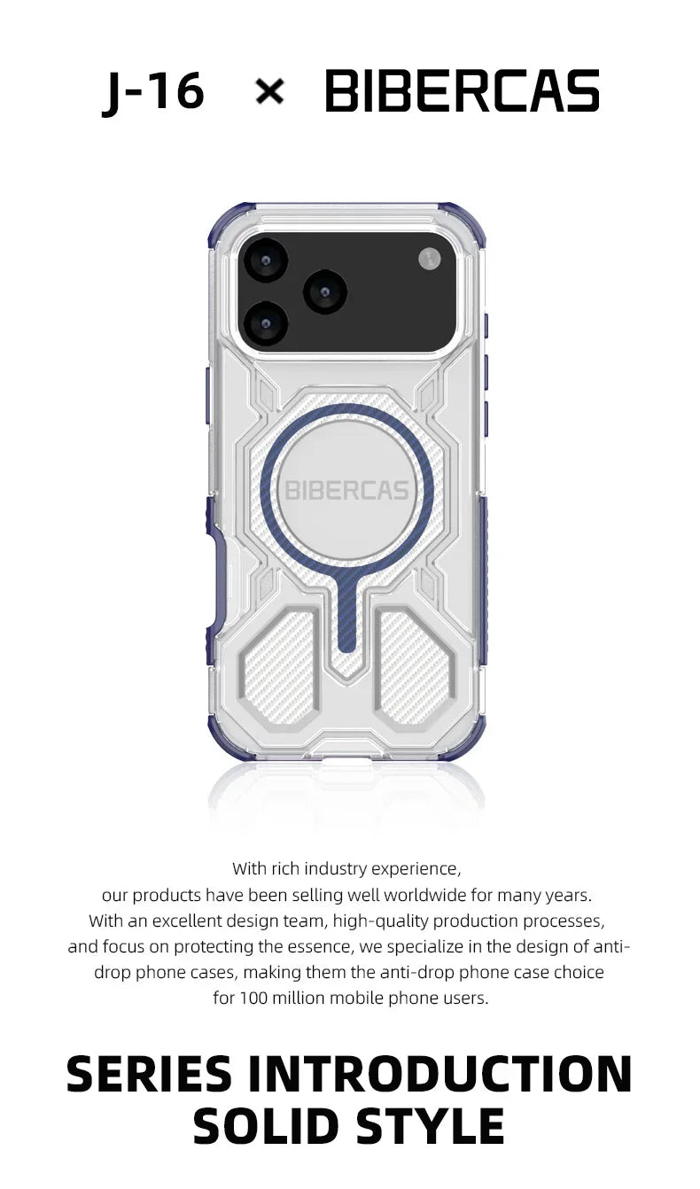 Military Armor Phone Case For iPhone 17 16 15 14 13 Pro Max 17Air 16E Magnetic Wireless Charging Anti-Drop Protective Cover