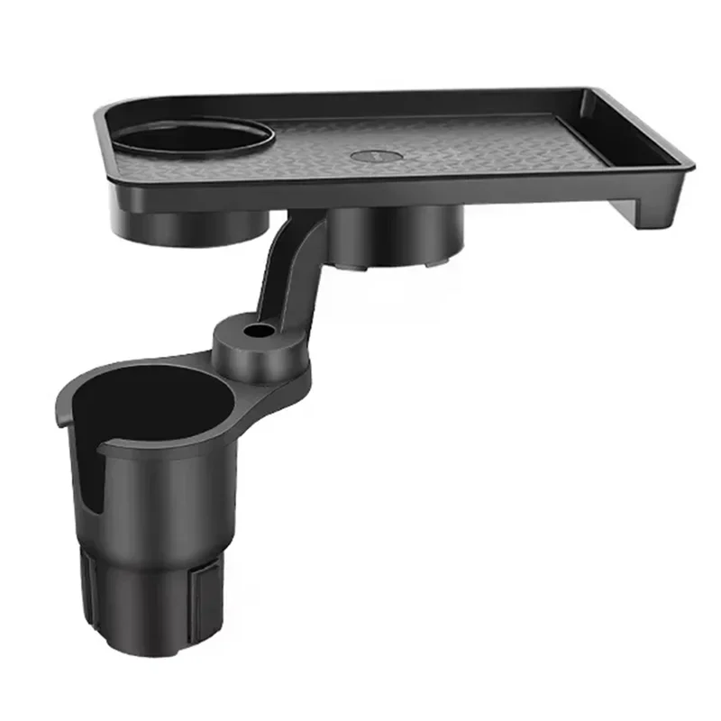High Quality Universal Car Cup Holder Tray - 360 °   Rotating Adjustable Dual Cup Organizer