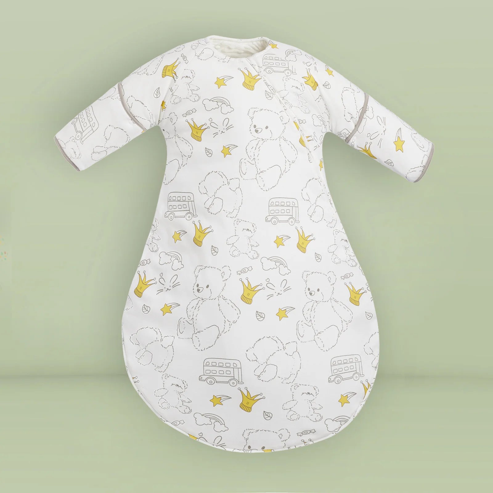 INSULAR Baby Thickened Sleeping Bags Infant Warm Pajamas Kids Cartoon Cotton Sleep Sack Toddler Anti-kick Onesuit Autumn Winter