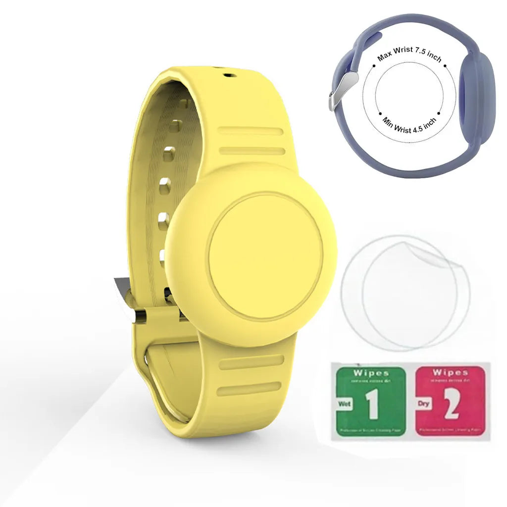 Waterproof Airtag Bracelet for Kids Soft Nylon Hidden Air Tag Wristband Full Cover Lightweight  Band for Toddler Child