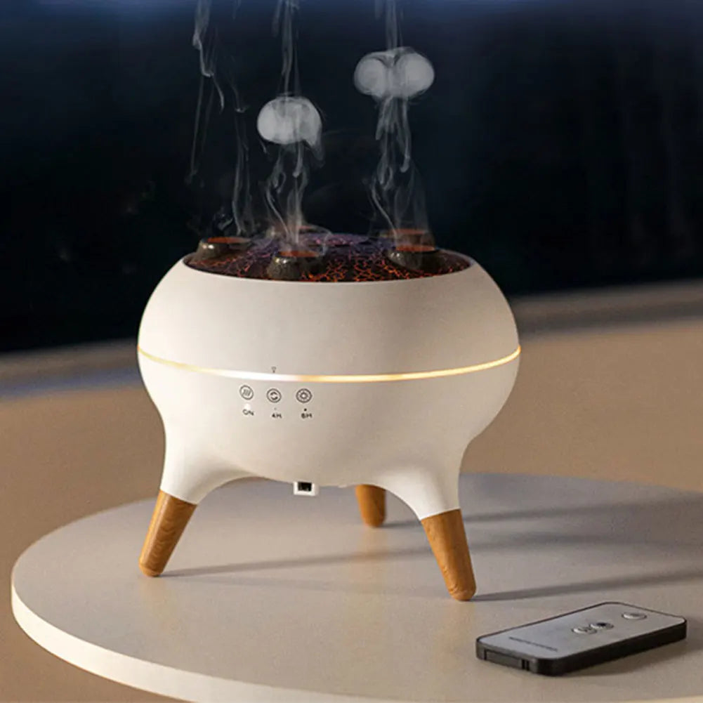 Dynamic Jellyfish Air Humidifier with Colorful Night Lights Cool Mist Humidifier Air Diffuser Humidifier for Home Office Bedroom