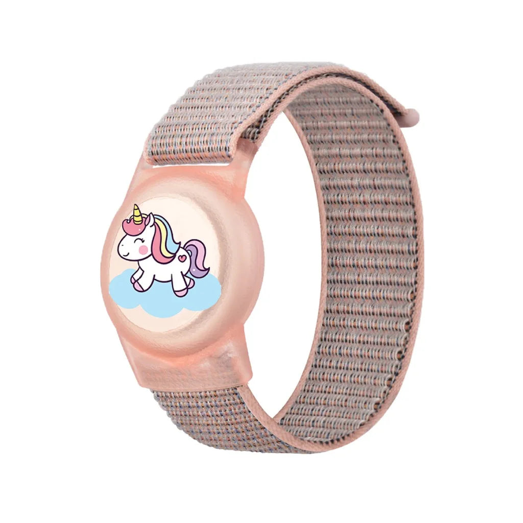 Waterproof Airtag Bracelet for Kids Soft Nylon Hidden Air Tag Wristband Full Cover Lightweight  Band for Toddler Child