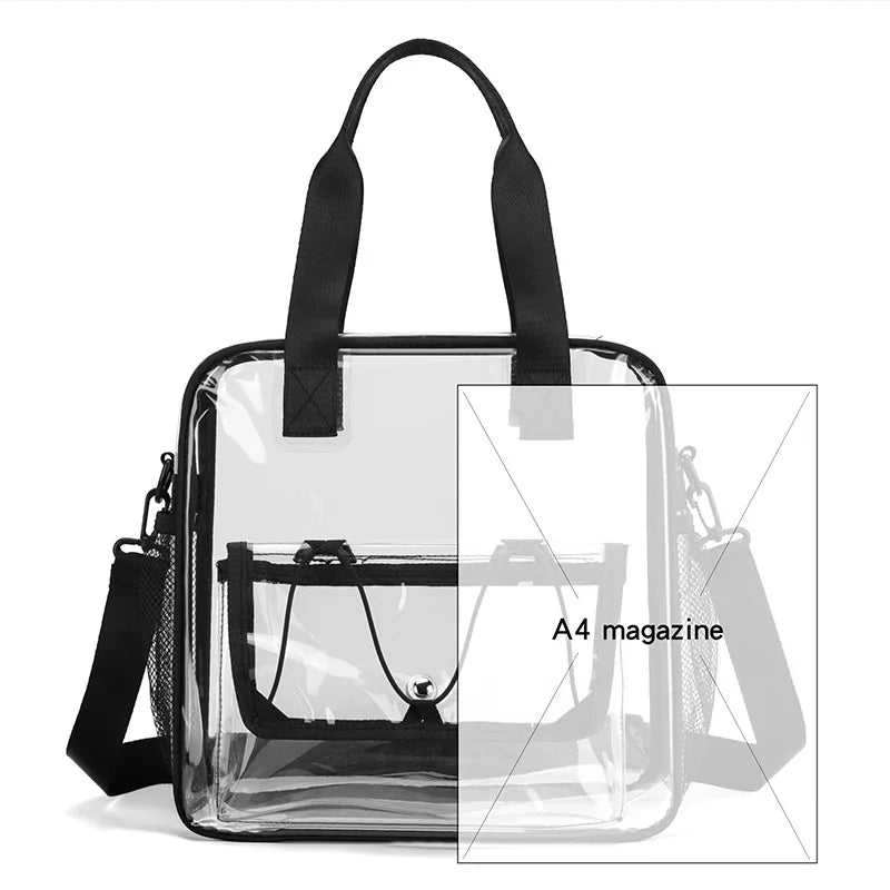 Ladies' shoulder bagTransparent swimming bag PVC travel storage bag travel bag sports stadium concert beach student fashion bag