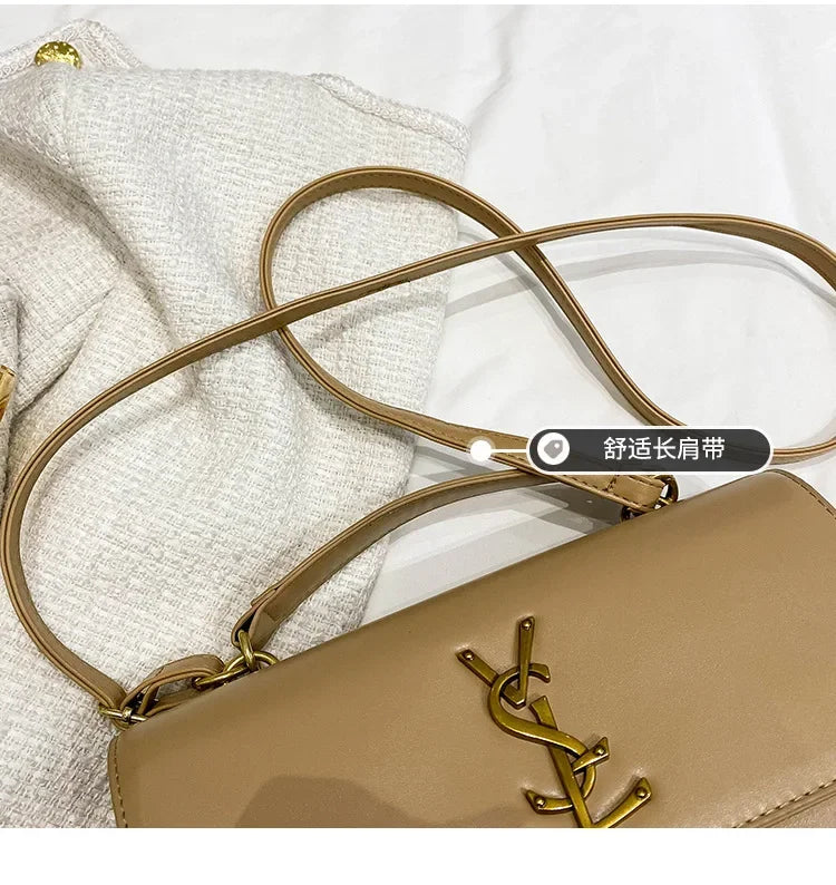 High-End Leather Women Diaper Bag Classic Designer Paris Casual Simple Vintage Trendy Design with Adjustable Shoulder Strap