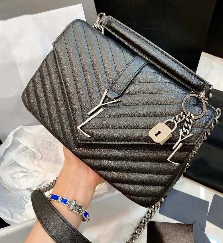 Designer Shoulder Luxury Woman Fashion Handbag Classic Womens Printed Retro Sweet Outdoors Purse Underarm Bag yslbags yslcross b