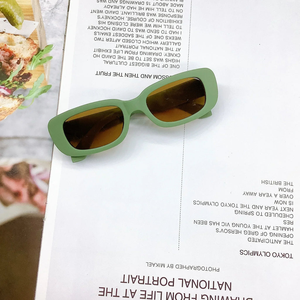 Children Cute Vintage Frosted Rectangle UV400 Sunglasses Outdoor Girls Boys Sweet Sunglasses Protection Classic Kids Sunglasses