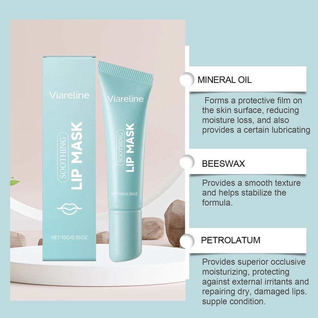 Lip Mask Repair Cracking Skin Treatment Exfoliating Remove Dark Lips Improve Dryness Lip Hydration Lightweight Nourishing Care