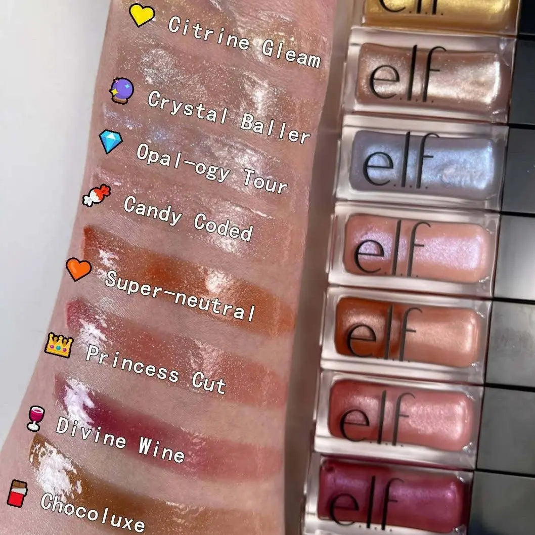 Glow Reviver Lip Oil High Shine Pearl Lip Glaze Glitter Moisturizing, Quick-Drying Non-staining Long Lasting