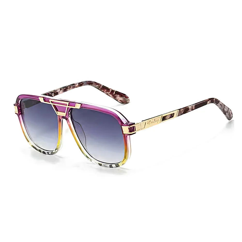 2026 New Fashionable Large Frame Women Sunglasses Gradient Color Glasses Women Trendy Accessories Metal Decorative Styles UV400