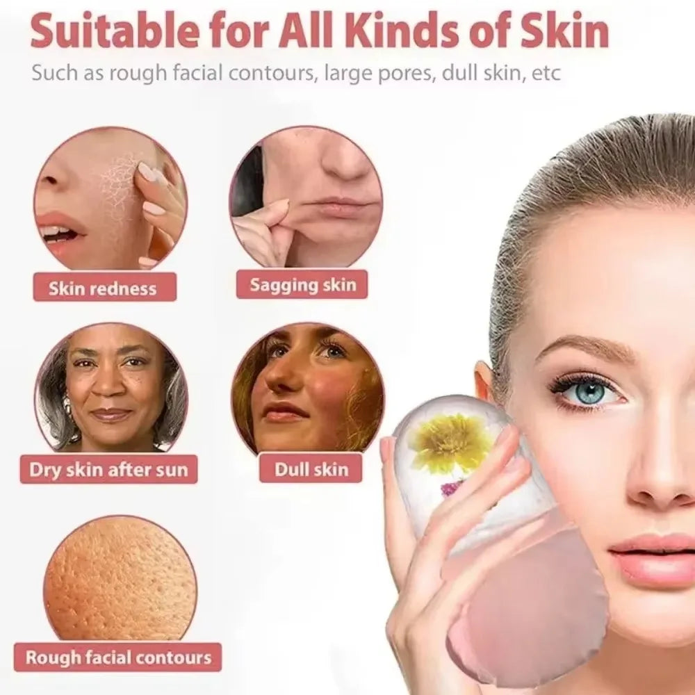 Ice Roller for Face Silicone Face Lifting Contouring Tools Ice Cube Roller Neck Eye Facial Massager Beauty Hielo Skin Care Tools