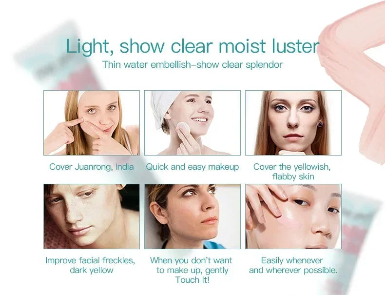 Face Primer Cream,Invisible Pore Base Stick Makeup Concealer Isolation Makeup Front Pore Base Modifying Skin Color Primer Makeup