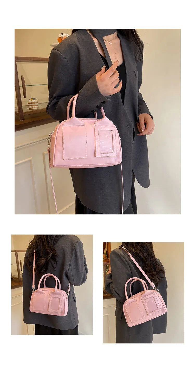 2026 New Y2K Harajuku Shoulder Bag Women Korean Transparent Ita Bag Crossbody Bag Female Japanese Designer Trend Handbag Purse