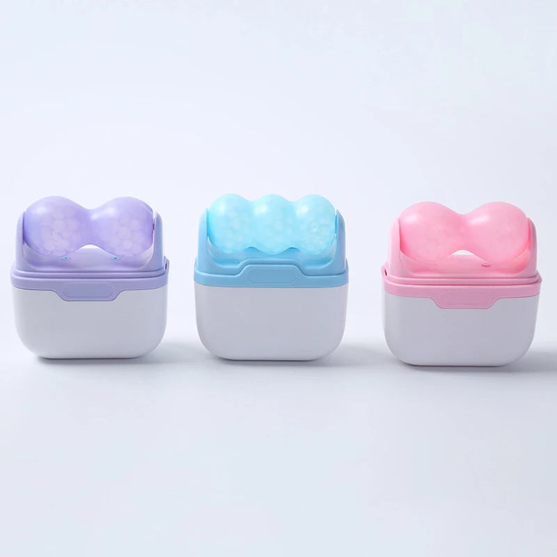 Double Head Ice Roller For Face Eye Puffiness Migraine Pain Relief And Minor Injury Facial Cold Therapy Massage Roller Skin Care