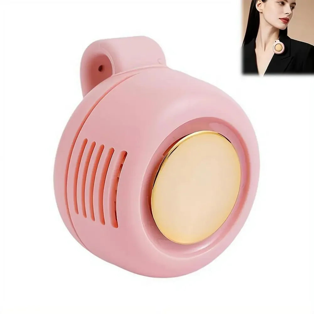 Portable Silent Bladeless Electric Fan Mini Clip On Waist Whirlwind Fan Summer Outdoor Gym Fast Cooling Rechargeable Fan