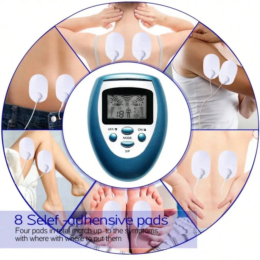 TENS Muscle Stimulator Electronic Pulse Massager 8 Modes EMS Acupuncture Electrical Therapy Physiotherapy Health Care Machine
