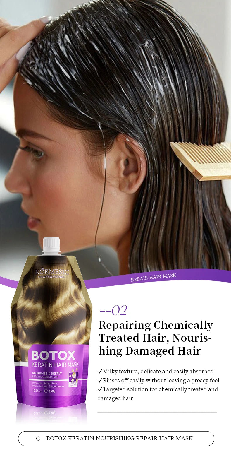 Magical Keratin Hair Mask For Maltreated Hair 5Seconds Repairing Damaged Frizzy Hairs Smoothing Nourish Straightening Hair Care