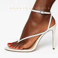 Summer Fashion Jelly  leather Clip Toe Transparent Sandals Women Party Dress Shoes Perspex Clear High Heels Sah Heels Plus Size