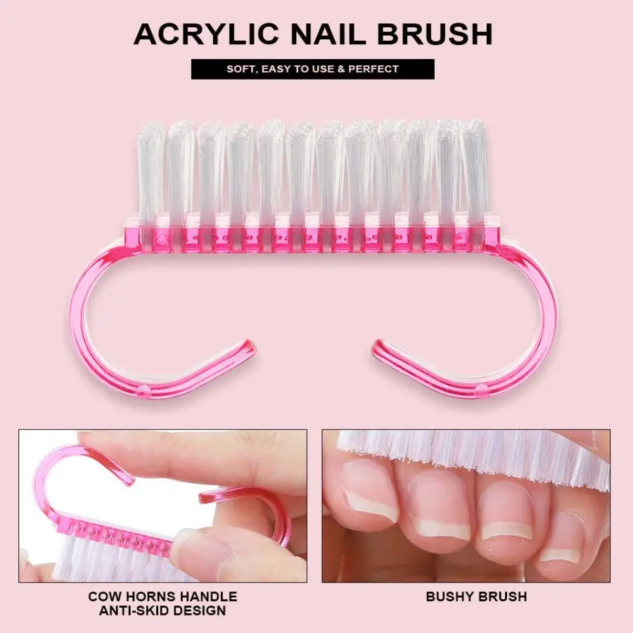 Acrylic Nail Kit for Beginners 12 Color Glitter Acrylic Powder White Clear Pink Acrylic Powder Nails Extension Professional Nail