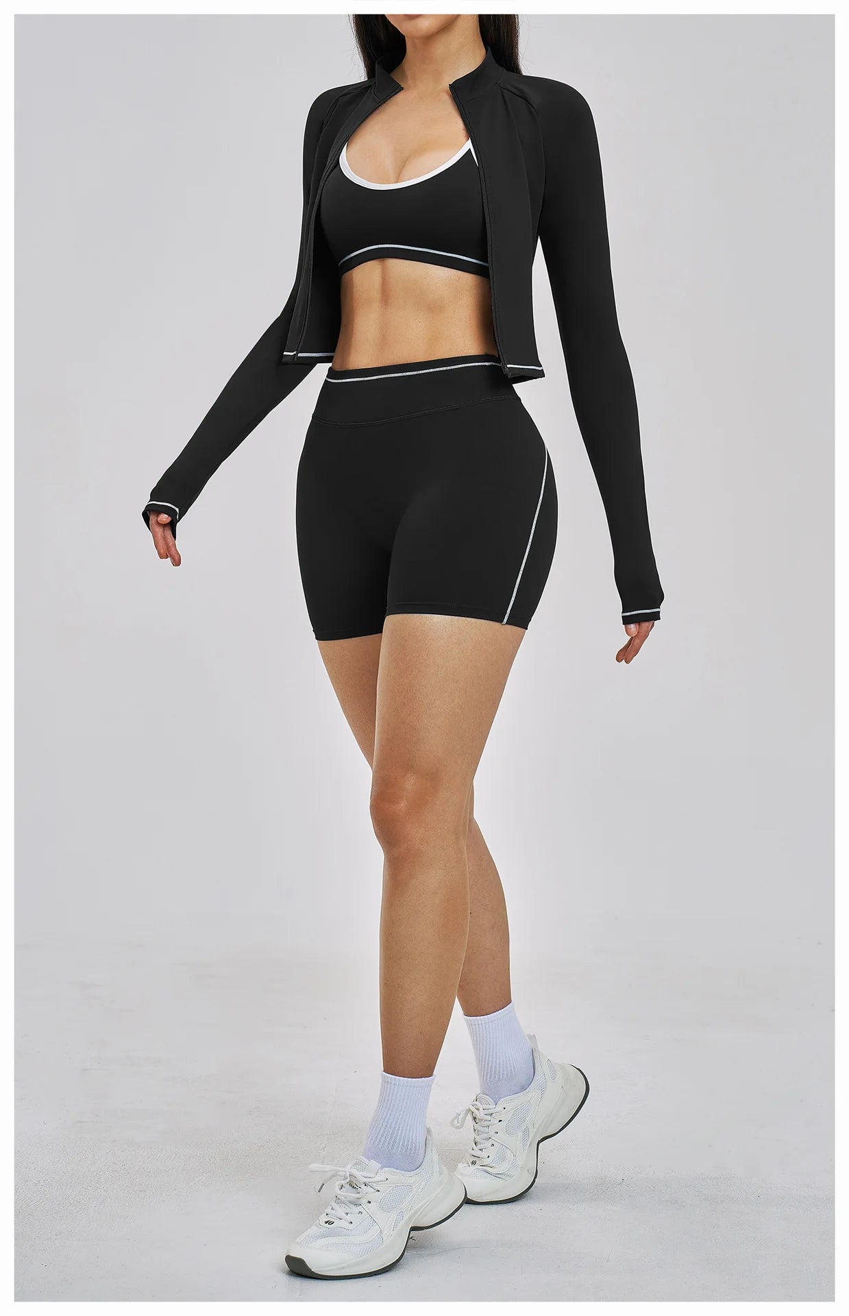 3PCS Sports Sets Woman Set Yoga Sexy Outfits Nude Feel Spring Summer Women's Gym Kit Female Fitness Clothing Outdoor Running