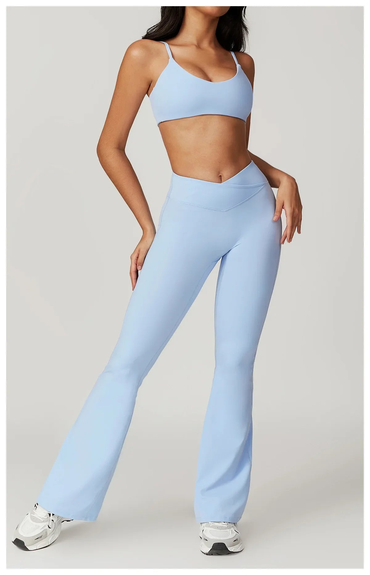 Women Sportswear Yoga Set 2PCS Sport Suit Gym Workout Clothes Short Sleeve Gym Crop Top High Waist Leggings Fitness Sports Wear