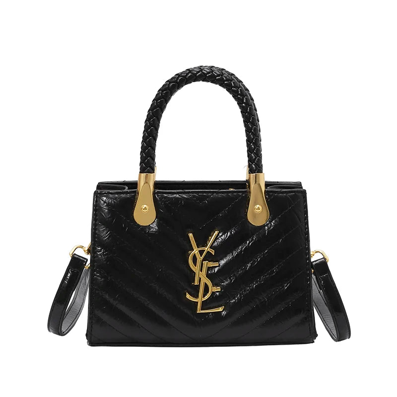 Best Fashionable Diaper Bag Solid Color Leather Handbag Women Casual Vintage Shoulder Bag Commuter Tote