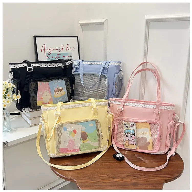 Ballet Girl Large Appetite Itabag Japanese Two-Dimension Single Shoulder Crossbody Bag Gift For Friends Women'S Handbag