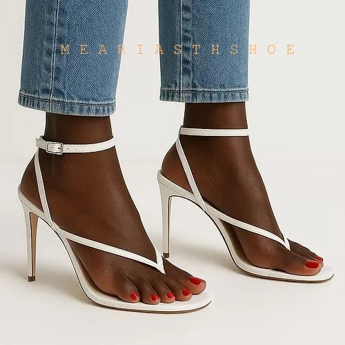 Summer Fashion Jelly  leather Clip Toe Transparent Sandals Women Party Dress Shoes Perspex Clear High Heels Sah Heels Plus Size