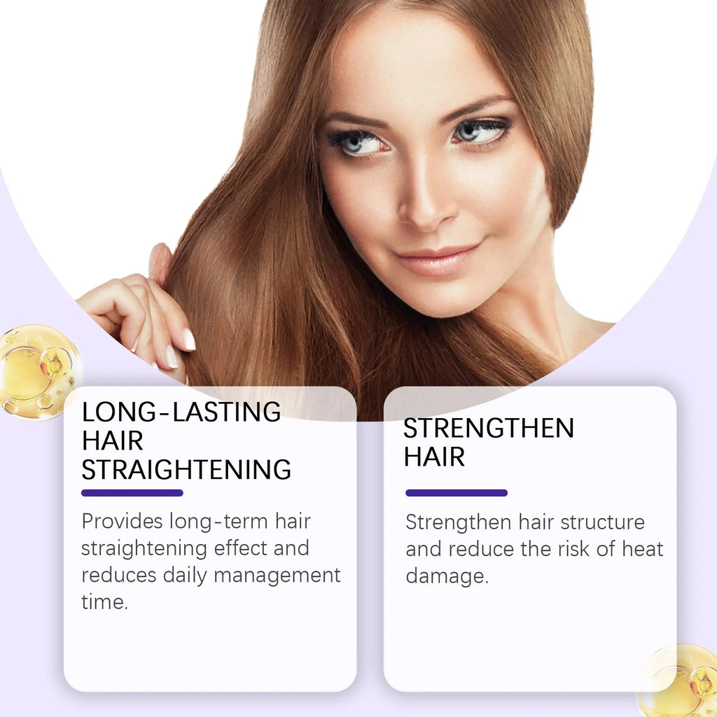Anti Frizz Straightening Hair Cream Deeply Nourish Improve Dry Split Ends Reduce Breakage Smooth Conditioner Keratin Hair Mask
