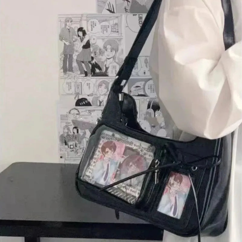 Women's Transparent Ida Bags Japan Shoulder Bags Women Students Crossbody Bags Women's Designer Handbags